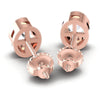 Oval Diamonds 1.00CT Stud Earrings in 18KT Rose Gold