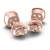 Cushion Diamonds 1.00CT Stud Earrings in 18KT Rose Gold