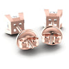 Princess Diamonds 0.25CT Stud Earrings in 18KT Rose Gold
