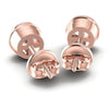 Round Diamonds 0.25CT Stud Earrings in 18KT Rose Gold