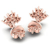 Round Diamonds 0.75CT Designer Studs Earring in 18KT Rose Gold