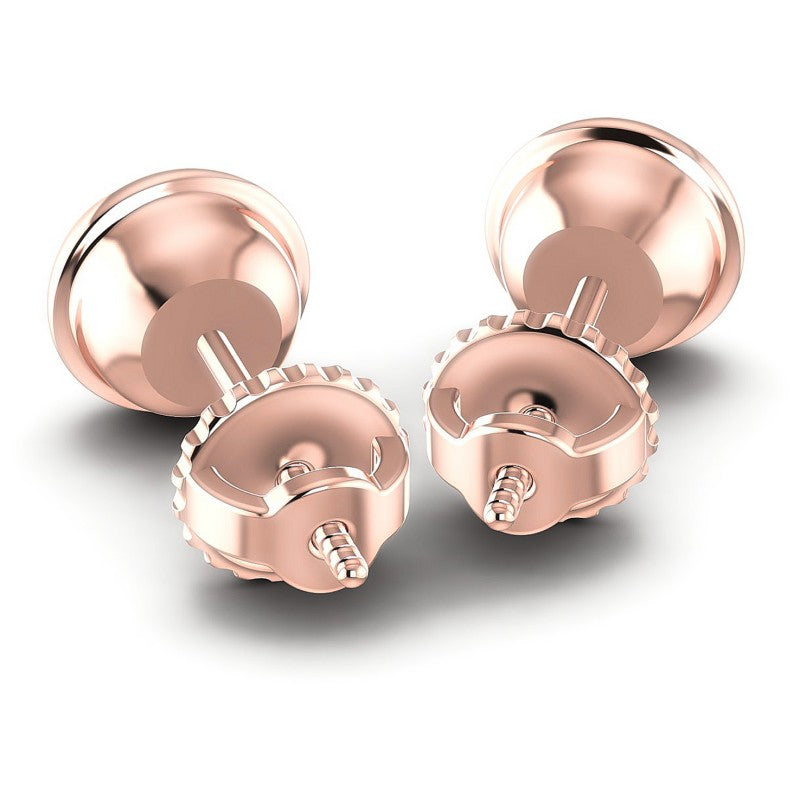 Round Diamonds 0.25CT Stud Earrings in 18KT Rose Gold