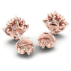 Round Diamonds 0.85CT Designer Studs Earring in 18KT Rose Gold