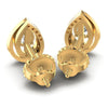 Round and Pear Diamonds 0.45CT Designer Studs Earring in 14KT Rose Gold