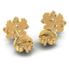 Princess and Round Diamonds 0.35CT Designer Studs Earring in 14KT Rose Gold