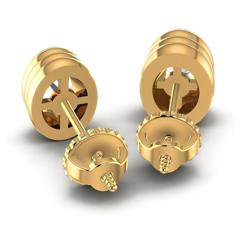 Oval Diamonds 1.00CT Stud Earrings in 14KT Rose Gold
