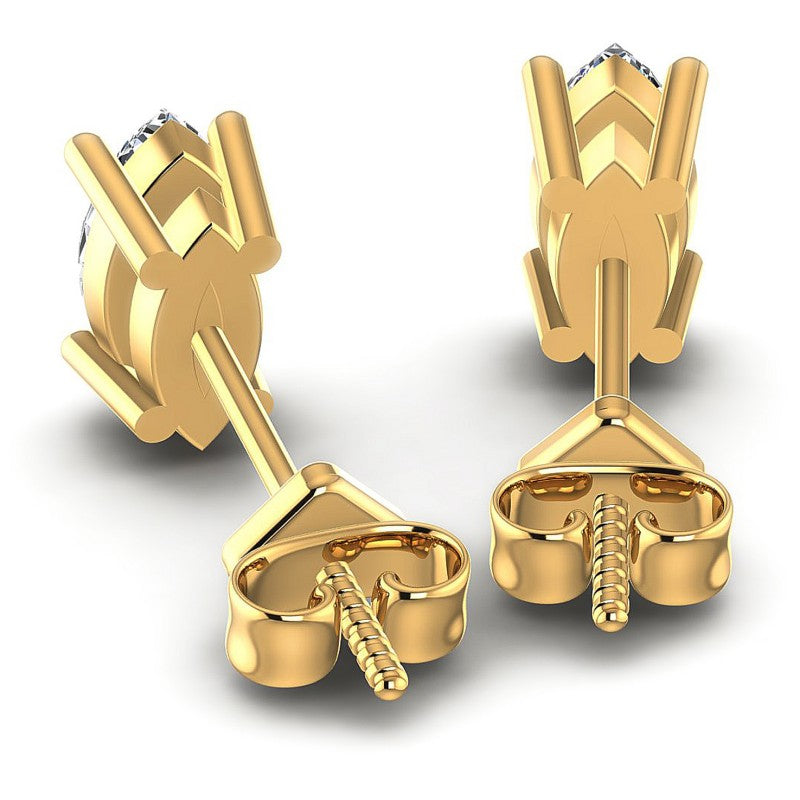 Marquise Diamonds 1.00CT Stud Earrings in 14KT Rose Gold