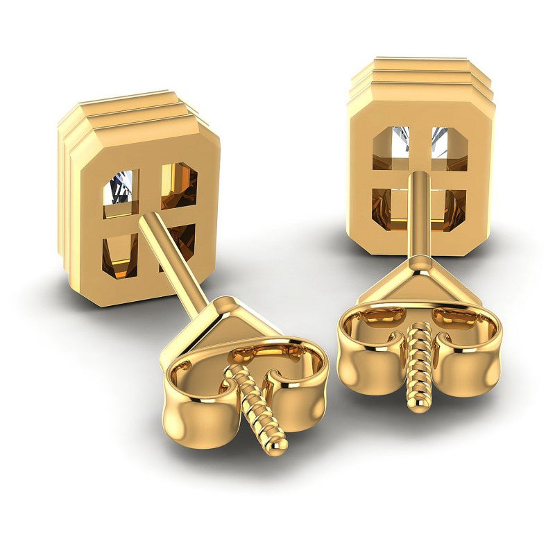Radiant Diamonds 1.00CT Stud Earrings in 14KT Rose Gold