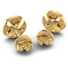Round Diamonds 1.70CT Designer Studs Earring in 14KT Rose Gold