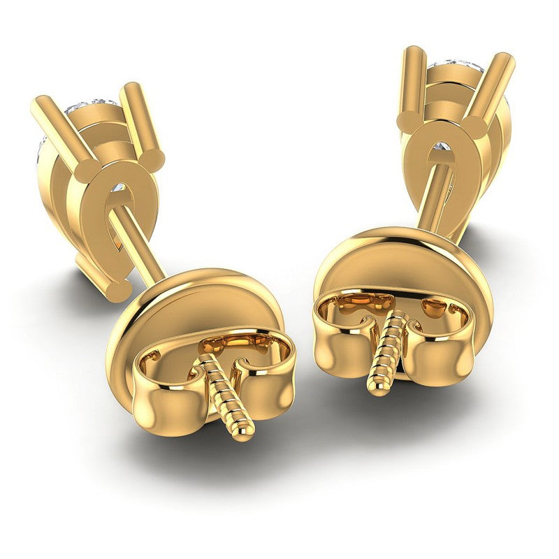 Pear Diamonds 1.00CT Stud Earrings in 14KT Rose Gold