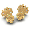 Round Diamonds 0.85CT Designer Studs Earring in 14KT Rose Gold
