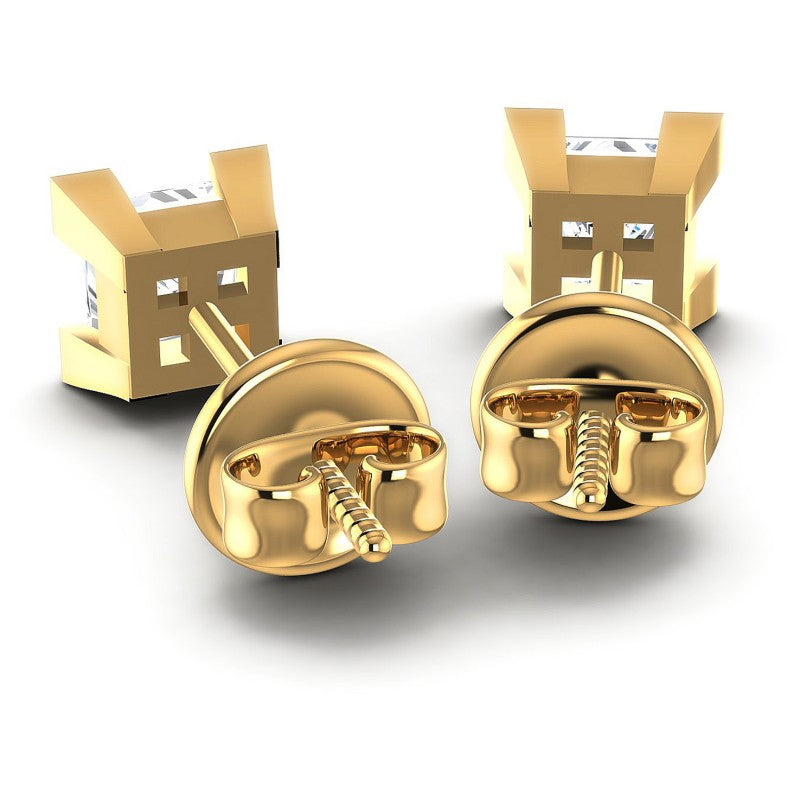 Princess Diamonds 0.25CT Stud Earrings in 14KT Rose Gold