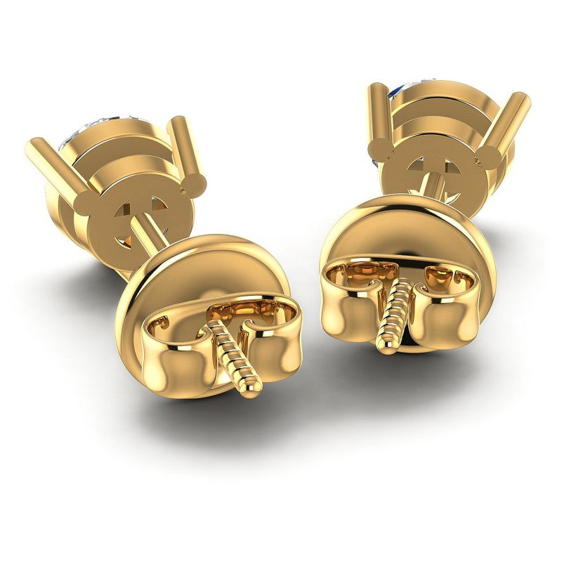 Round Diamonds 0.25CT Stud Earrings in 14KT Rose Gold