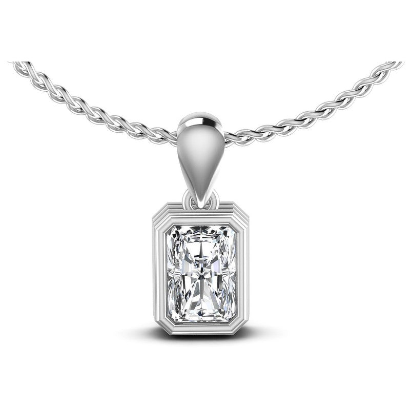 Radiant Diamonds 0.35CT Solitaire Pendant in 14KT White Gold