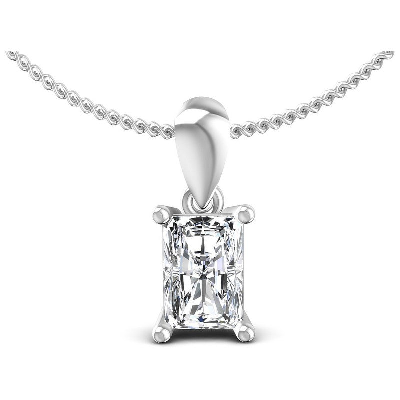 Radiant Diamonds 0.35CT Solitaire Pendant in 14KT White Gold