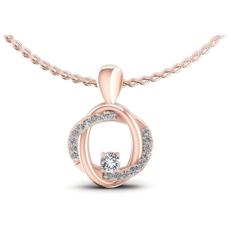Round Diamonds 0.20CT Fashion Pendant in 18KT White Gold
