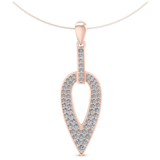 Round Diamonds 0.75CT Fashion Pendant in 18KT White Gold