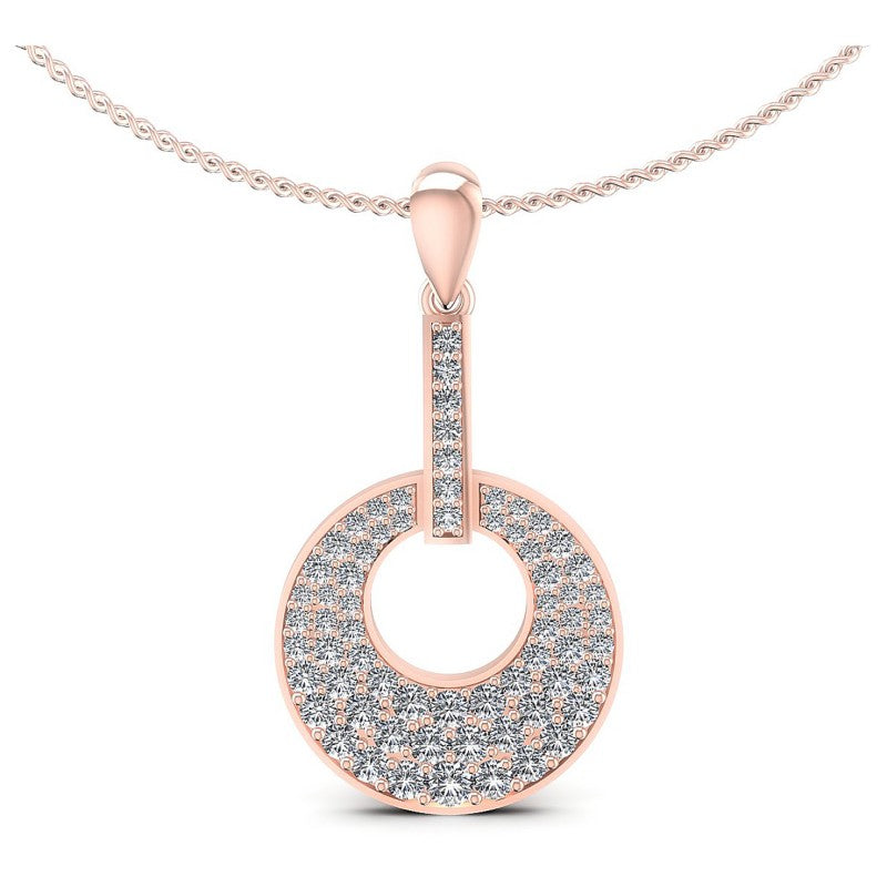 Round Diamonds 0.85CT Fashion Pendant in 18KT White Gold