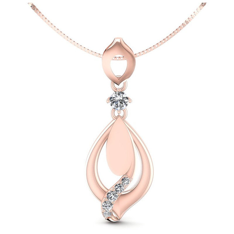 Round Diamonds 0.40CT Fashion Pendant in 18KT White Gold