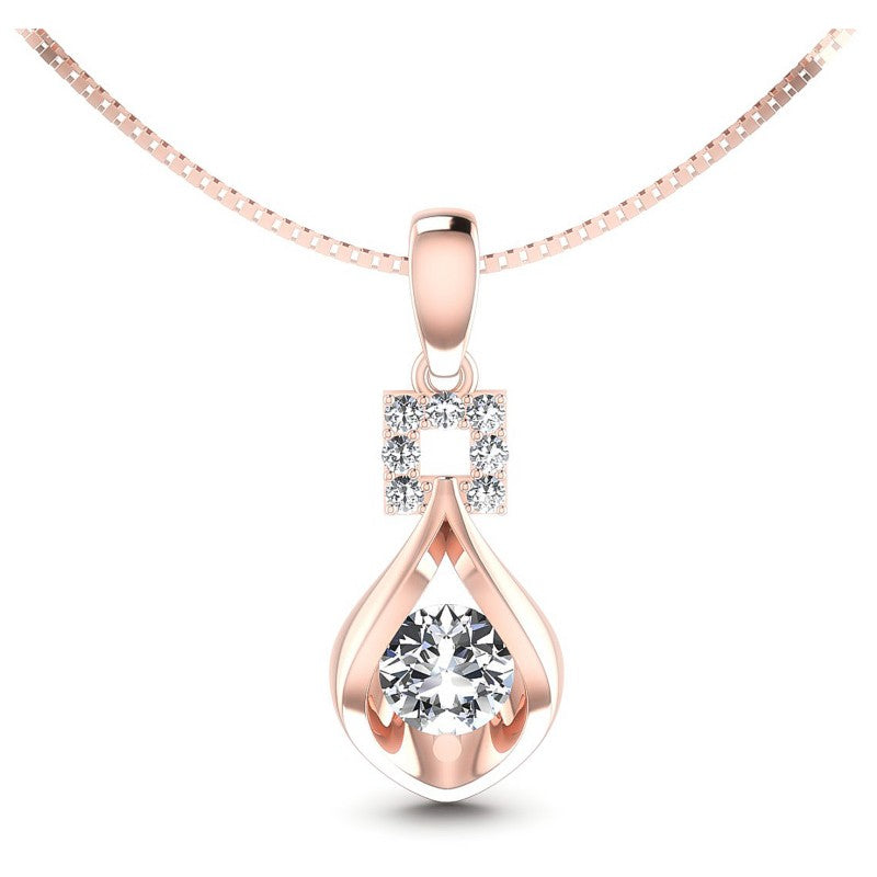 Round Diamonds 0.60CT Fashion Pendant in 18KT White Gold