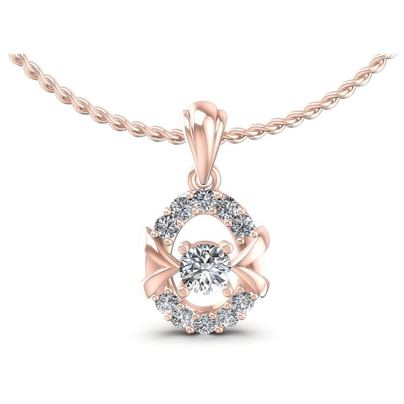Round Diamonds 0.40CT Fashion Pendant in 18KT White Gold