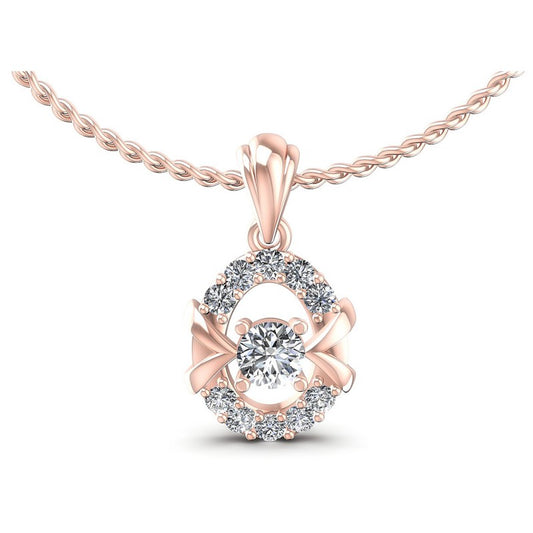 Round Diamonds 0.40CT Fashion Pendant in 18KT White Gold