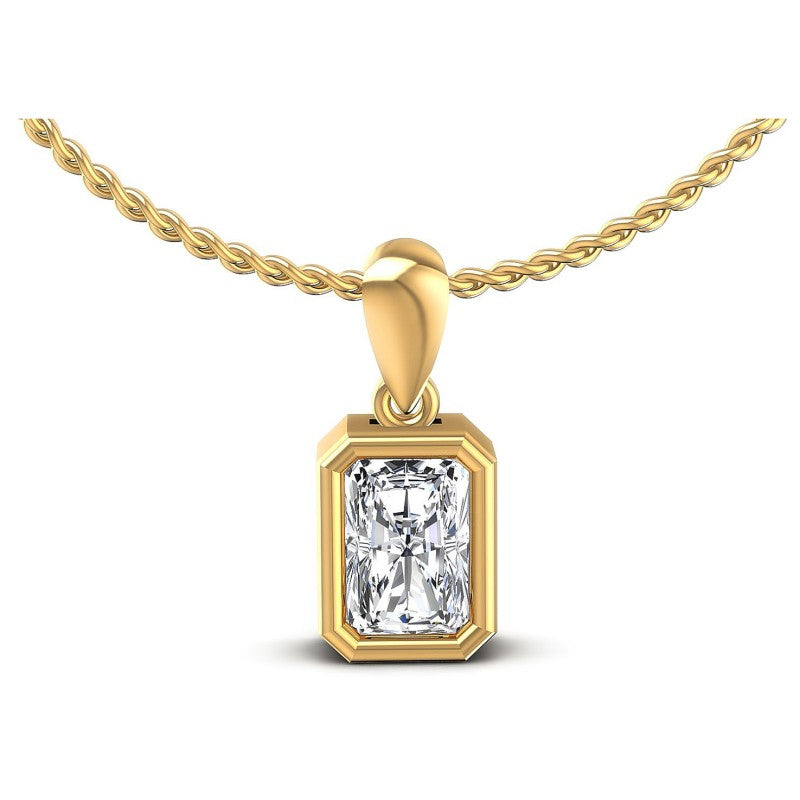 Radiant Diamonds 0.35CT Solitaire Pendant in 14KT White Gold