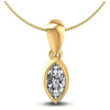 Marquise Diamonds 0.35CT Solitaire Pendant in 14KT White Gold