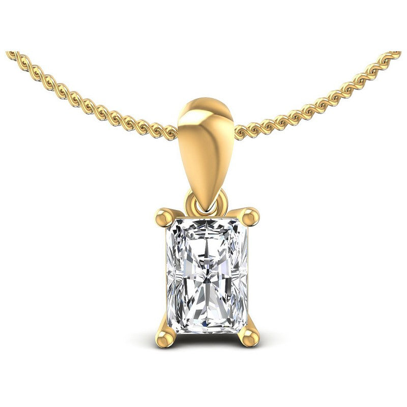 Radiant Diamonds 0.35CT Solitaire Pendant in 14KT White Gold