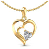 Heart Diamonds 0.55CT Heart Pendant in 14KT White Gold