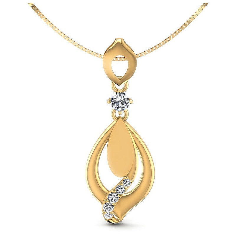 Round Diamonds 0.40CT Fashion Pendant in 14KT White Gold