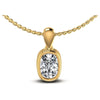 Cushion Diamonds 0.35CT Solitaire Pendant in 14KT White Gold
