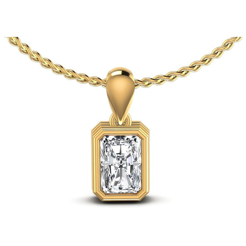 Radiant Diamonds 0.35CT Solitaire Pendant in 14KT White Gold