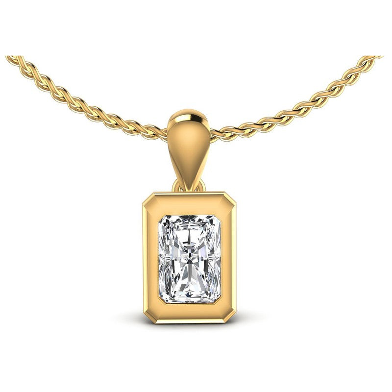 Radiant Diamonds 0.35CT Solitaire Pendant in 14KT White Gold