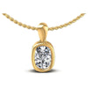 Cushion Diamonds 0.35CT Solitaire Pendant in 14KT White Gold