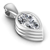 Pear Diamonds 0.35CT Solitaire Pendant in 14KT Yellow Gold