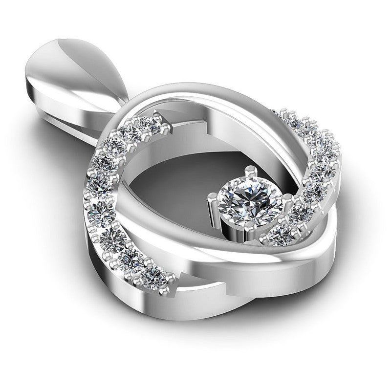 Round Diamonds 0.20CT Fashion Pendant in 14KT Yellow Gold