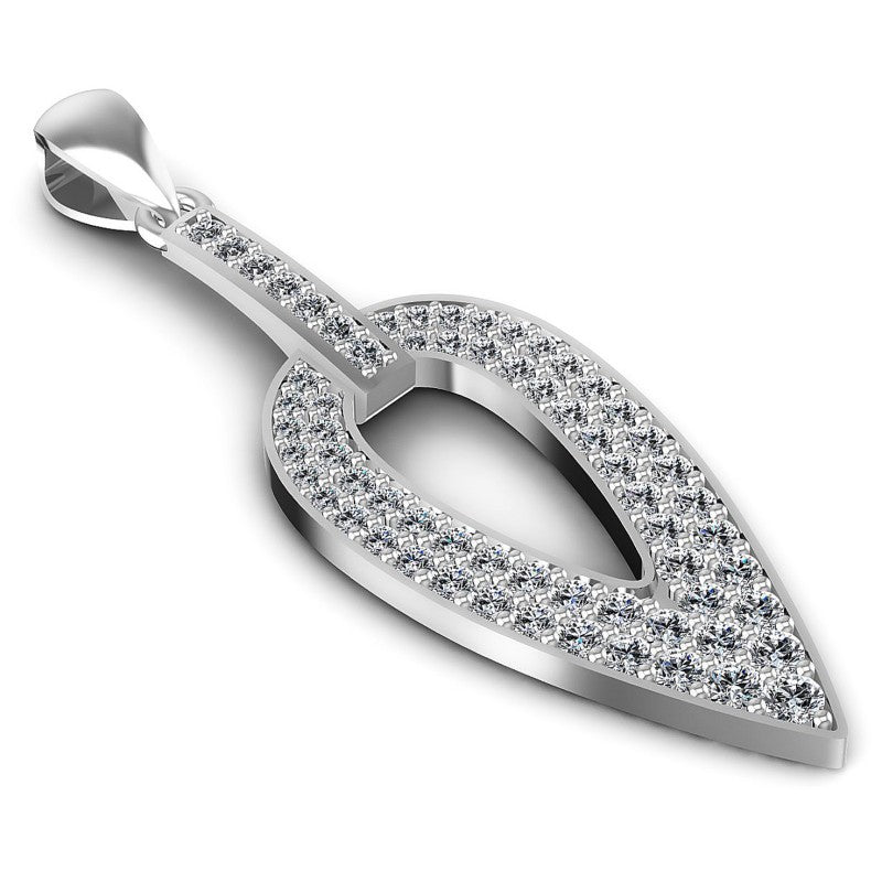 Round Diamonds 0.75CT Fashion Pendant in 14KT Yellow Gold