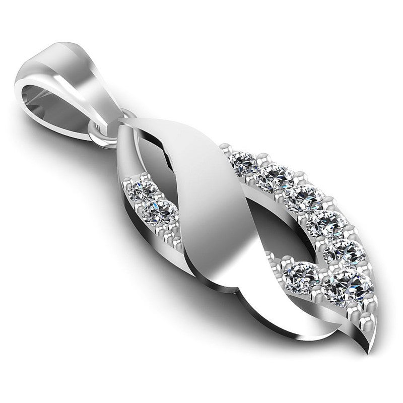 Round Diamonds 0.45CT Fashion Pendant in 14KT Yellow Gold