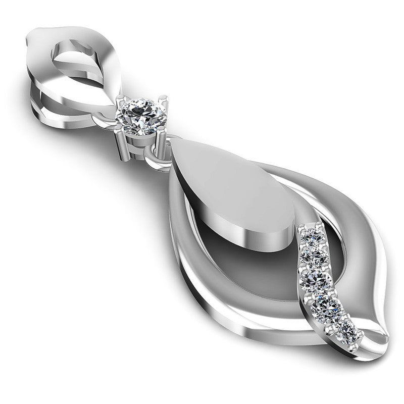 Round Diamonds 0.40CT Fashion Pendant in 14KT Yellow Gold