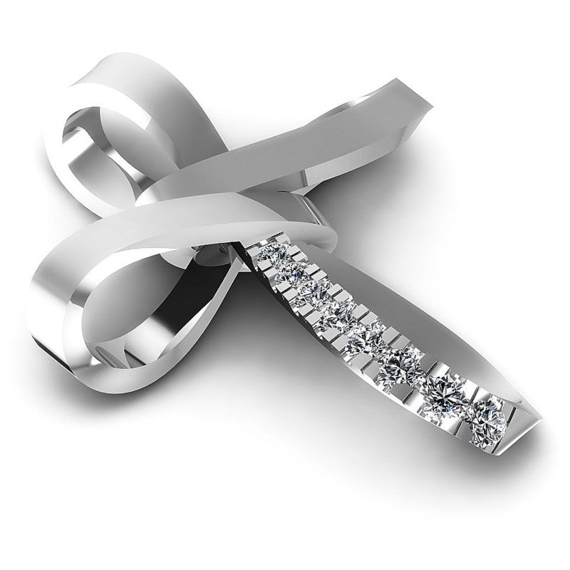 Round Diamonds 0.25CT Religious Pendant in 14KT Yellow Gold