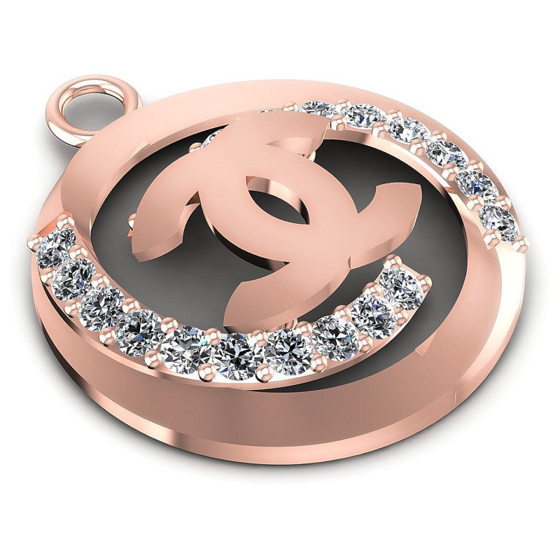 Round Diamonds 0.55CT Fashion Pendant in 18KT Yellow Gold