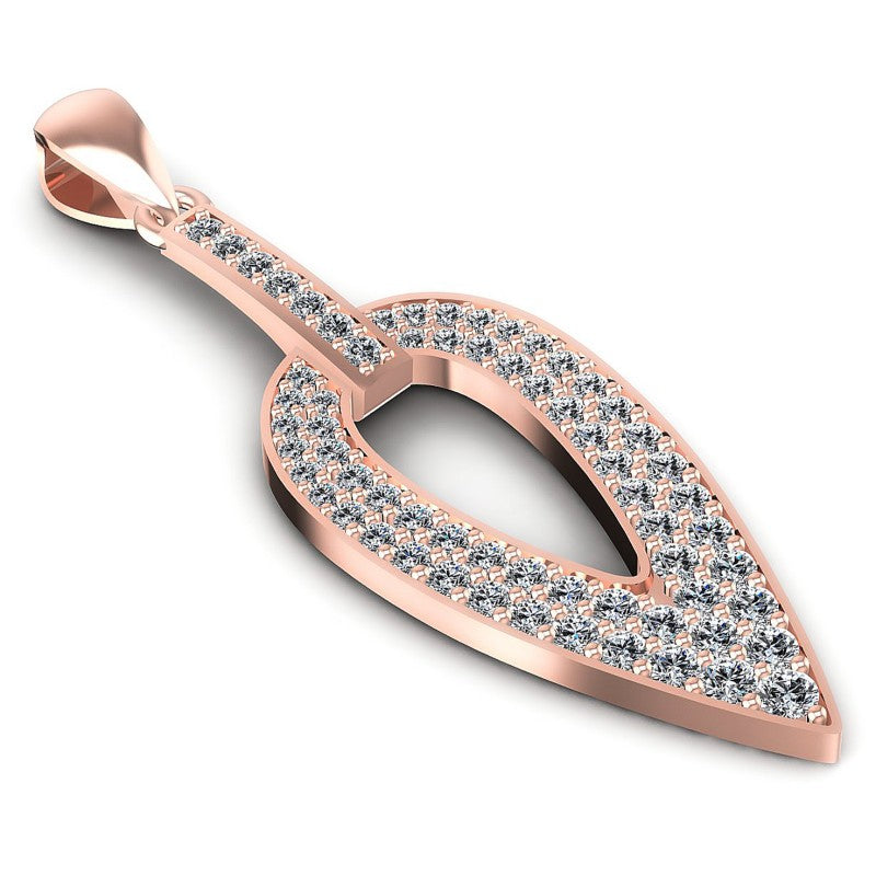 Round Diamonds 0.75CT Fashion Pendant in 18KT Yellow Gold