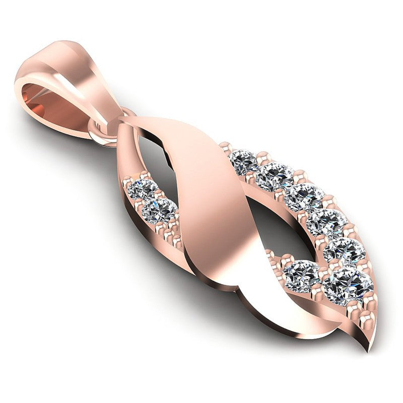 Round Diamonds 0.45CT Fashion Pendant in 18KT Yellow Gold