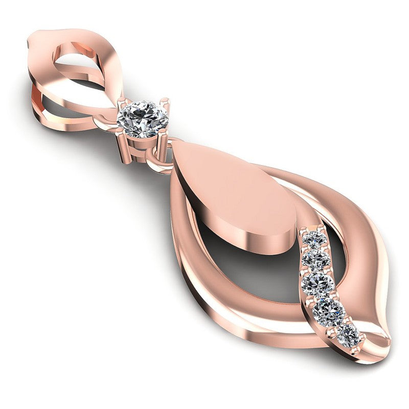 Round Diamonds 0.40CT Fashion Pendant in 18KT Yellow Gold