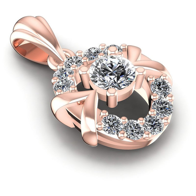 Round Diamonds 0.40CT Fashion Pendant in 18KT Yellow Gold