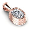 Cushion Diamonds 0.35CT Solitaire Pendant in 18KT Yellow Gold