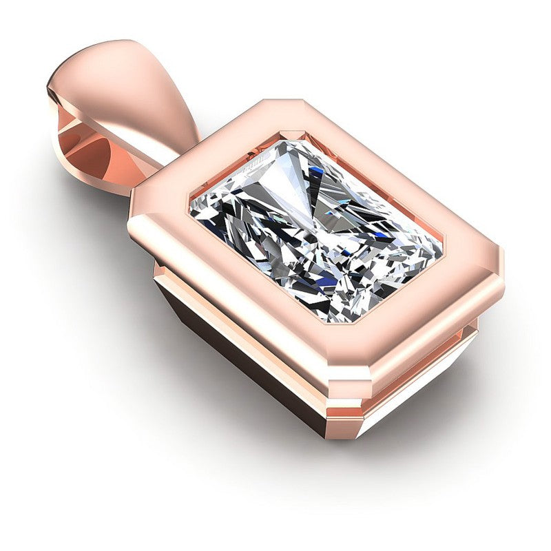 Radiant Diamonds 0.35CT Solitaire Pendant in 18KT Yellow Gold