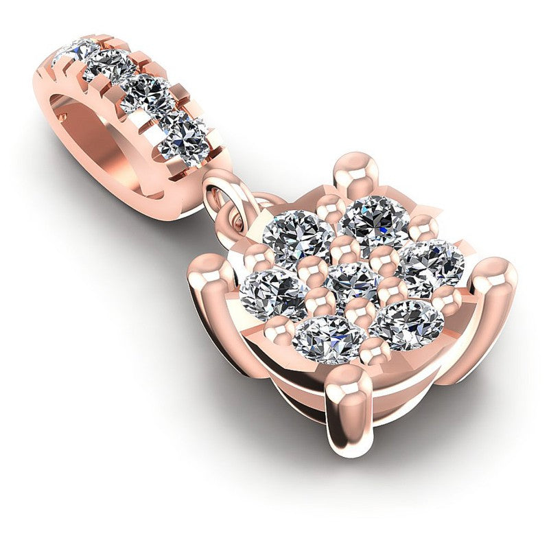 Round Diamonds 0.20CT Fashion Pendant in 18KT Yellow Gold