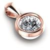 Round Diamonds 0.35CT Solitaire Pendant in 18KT Yellow Gold
